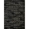 Lbaiet 5 x 7 ft. Mindoro Geometric Rectangle Area Rug, Black MN380C57